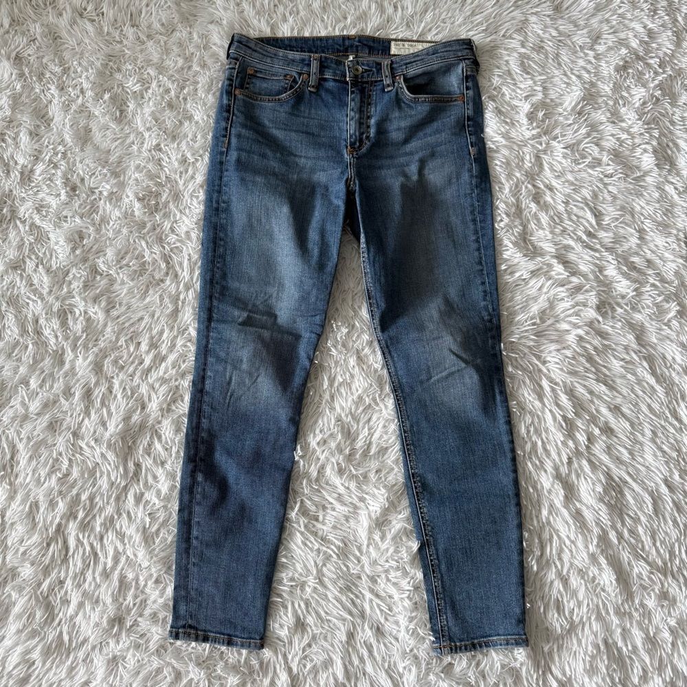 rag & bone Cate Mid-Rise Ankle Skinny Jeans in Medium Wash Size 29
